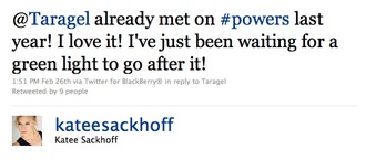 Sackhoff Tweet